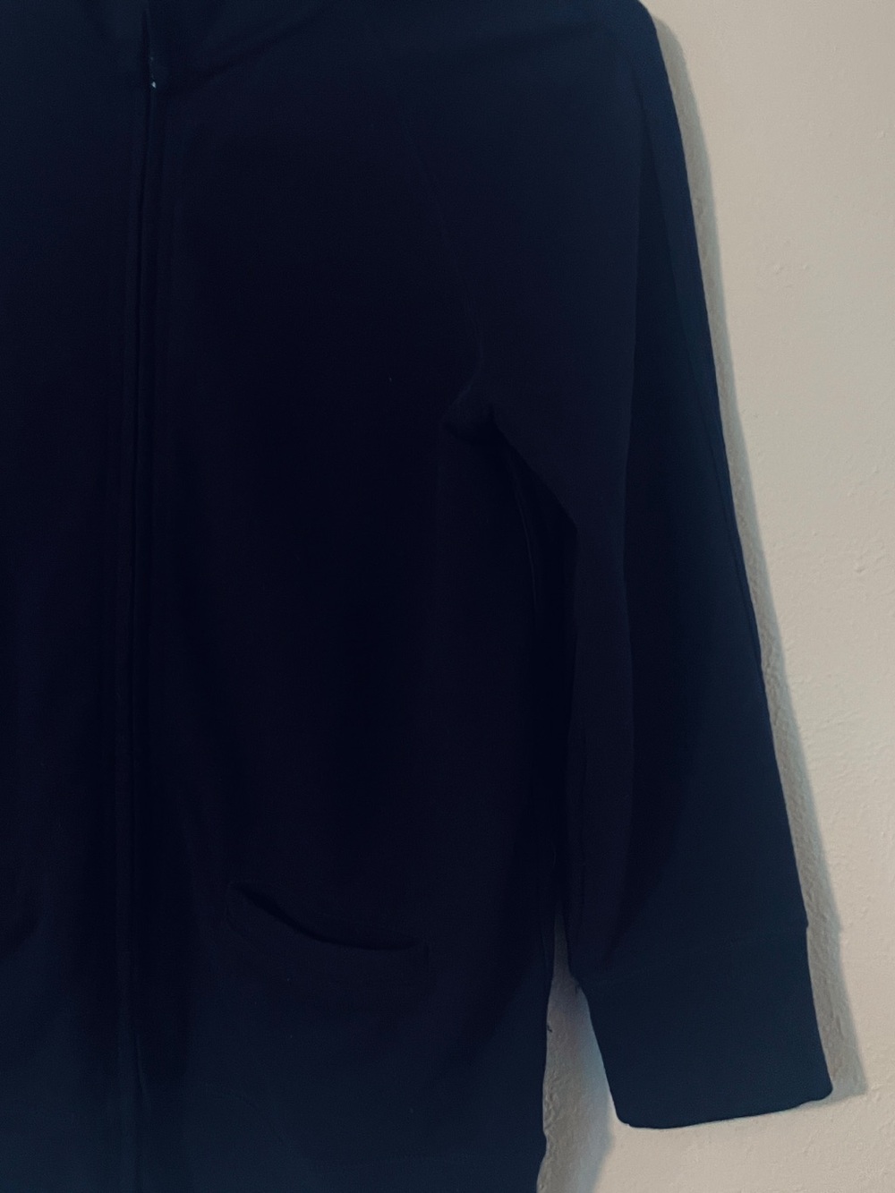 J.Crew Yoga Navy Full Zip Sweatshirt Small Cotton Stretch - Picture 5 of 8